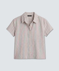 Women's Merino Linen Short Sleeve Shirt
