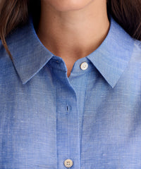 Women's Merino Linen Short Sleeve Shirt