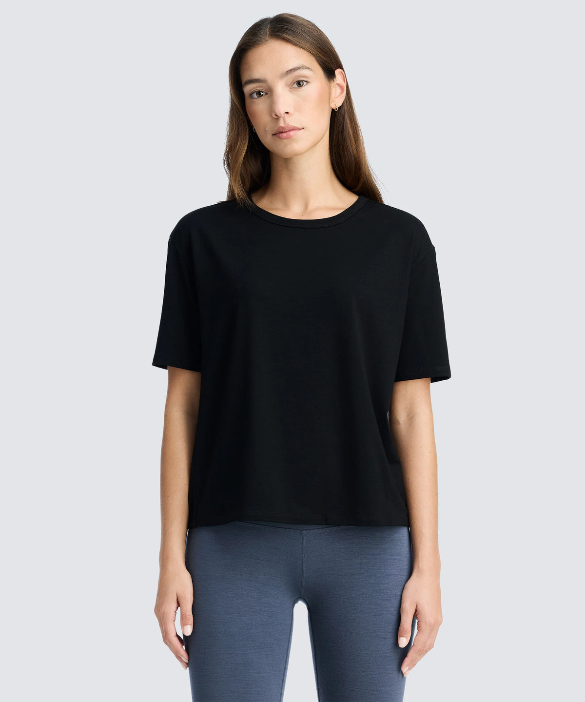 Women's Relaxed Merino Crew Neck T-Shirt