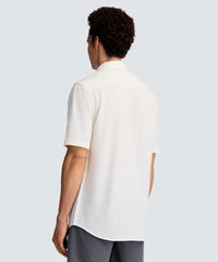 Men's Relaxed Short Sleeve Merino Button-Up